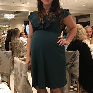 Green Jessica Simpson Maternity Dress